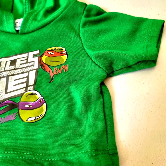Nickelodeon Build-a-Bear Teenage Mutant Ninja Turtles Rule! Kids T-Shirt Hoodie - Picture 5 of 8
